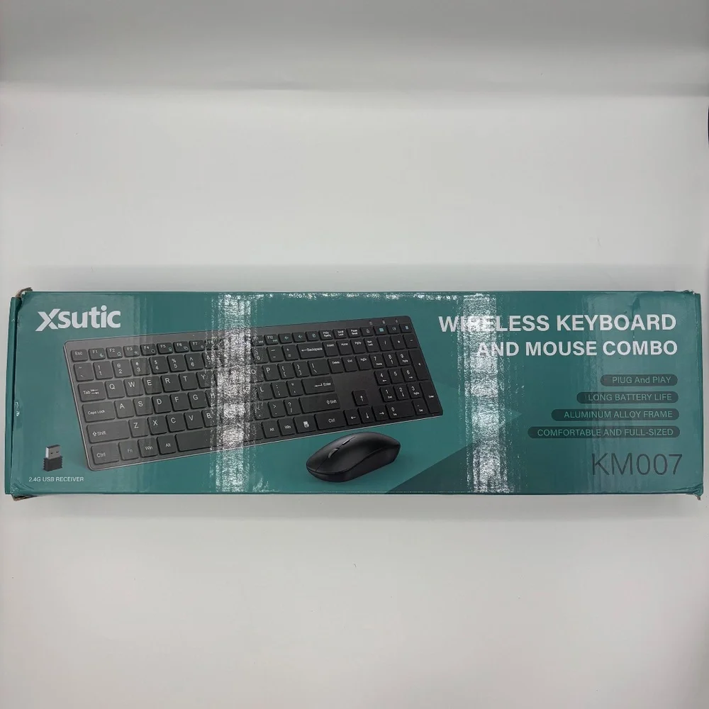 Xsutic KM007 Wireless Keyboard and Mouse Combo